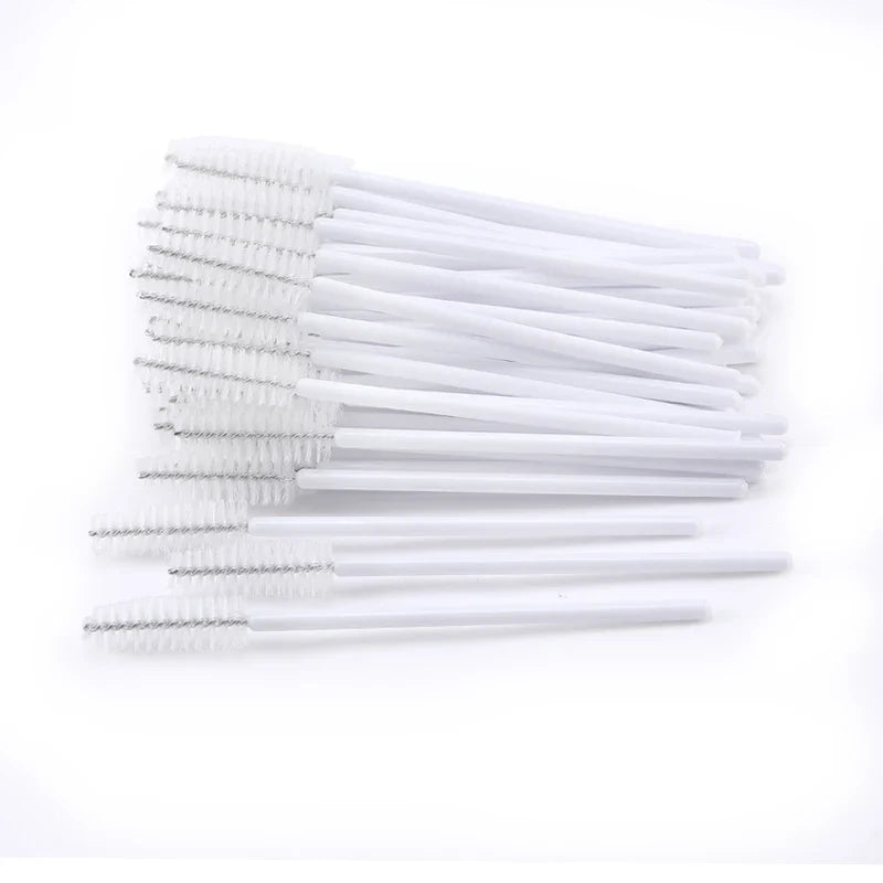 50pcs Eyebrow Mascara Wand Applicator Set