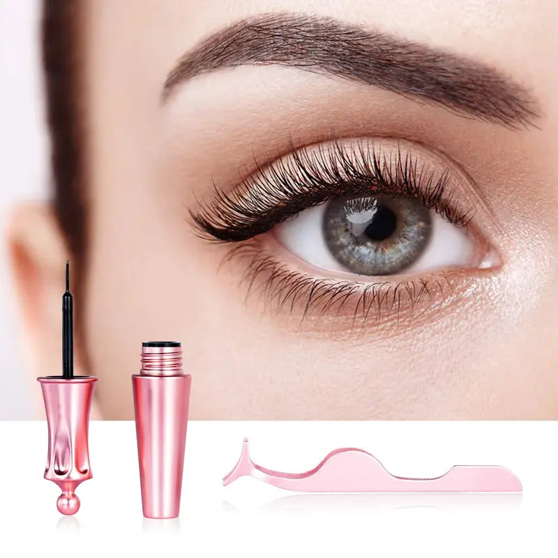 5 Pairs Magnetic Eyelashes And Eyeliner Kit Reusable 3D Magnetic False Lashes Extension No Glue Needed