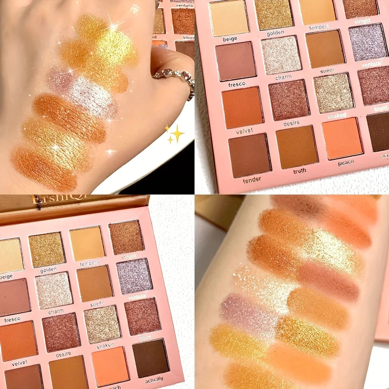 Golden Sunshine 16 Color Eyeshadow Blush and Highlighter Set