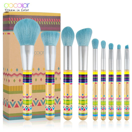 9Pcs Makeup brushes Professional Beauty Make up brush set Synthetic hair Foundation Powder Eye Shadow Blush brushes-0